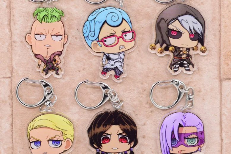 Cartoon figures keyrings kawaii arcylic keychain (1)