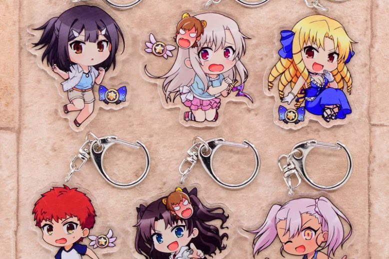 Fate anime arcylic cartoon figures keychain (1)